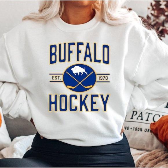 Tops - Buffalo Sabres Shirt Sabres Crewneck Buffalo Hockey Shirt Sabres Shirt Tee